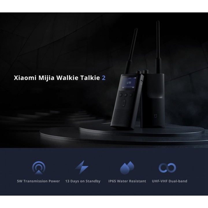 XIAOMI MIJIA Smart Walkie Talkie 2 - IP65 Water-Resistant - MJDJJ02FY