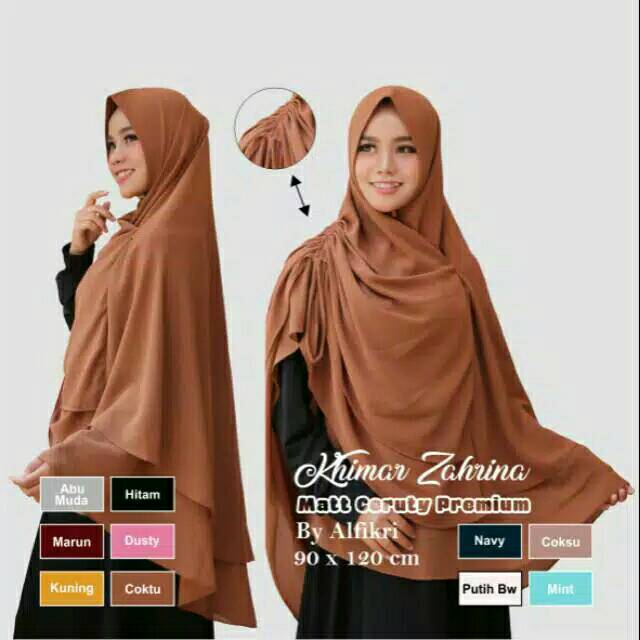 Kerudung Syari | Khimar Zahrina qualitas Original..buktikan