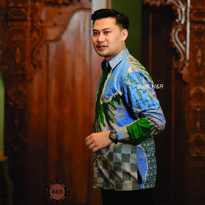 Baju Batik Pria Lengan Panjang Kemeja Batik Pria Batik Premium Kemeja Cowok Batik modern Baju Pria