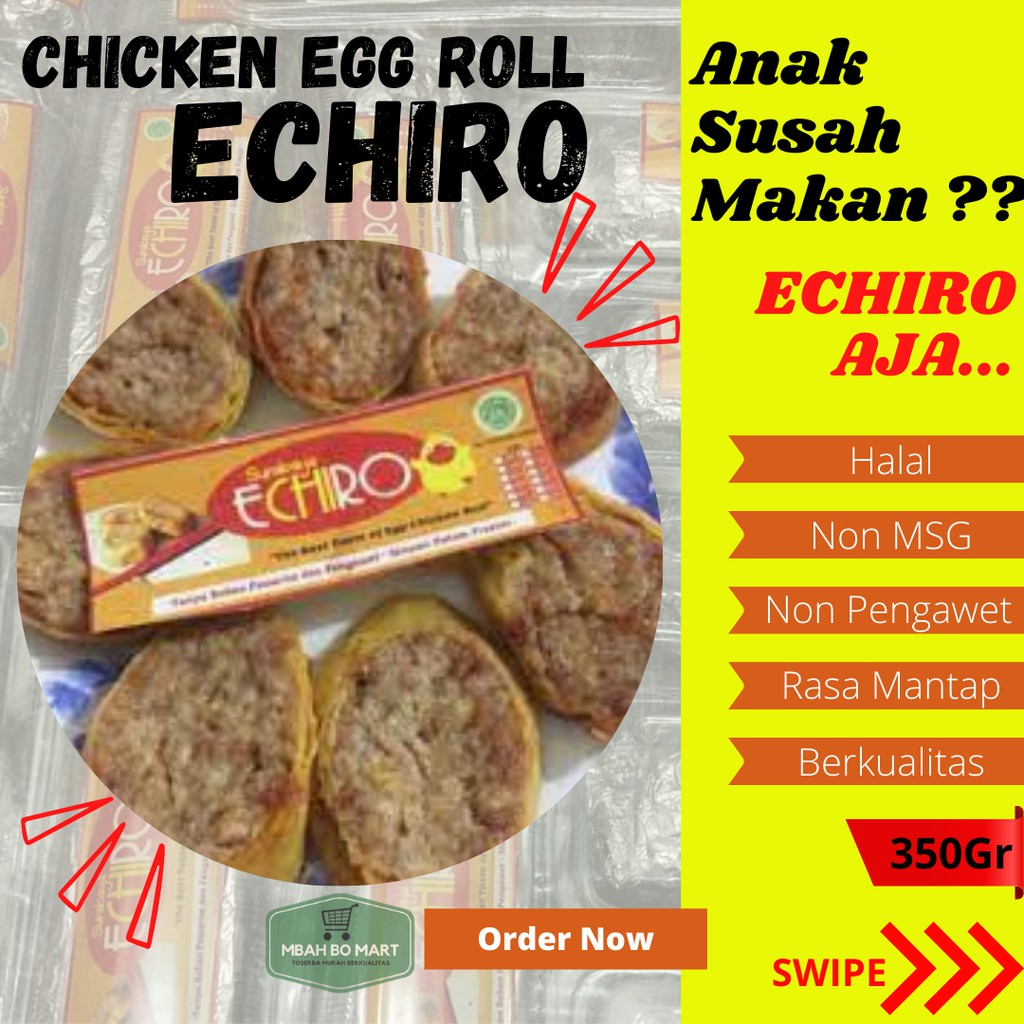 

frozen food surabaya makanan beku home made chicken egg roll echiro 350gr e02