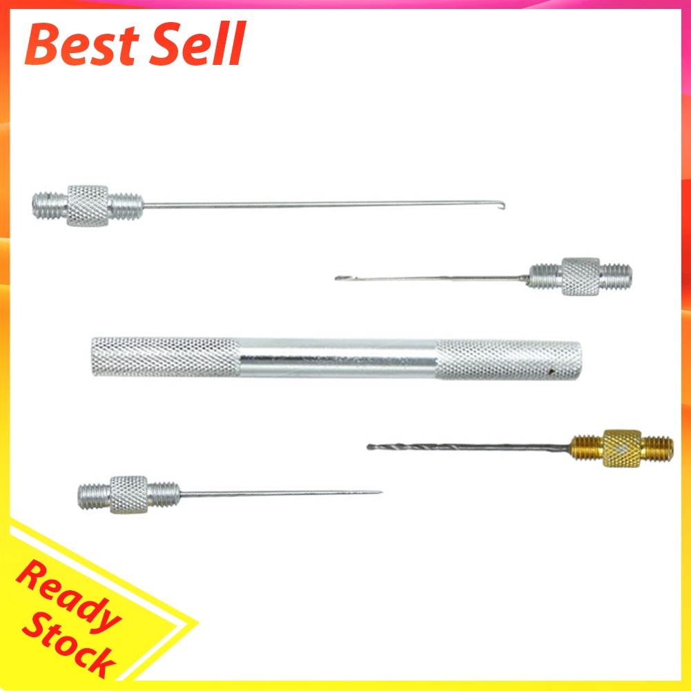 5pcs/Set Carp Fishing Boilies Drill Baiting Needles Hair Rigs Making Tools