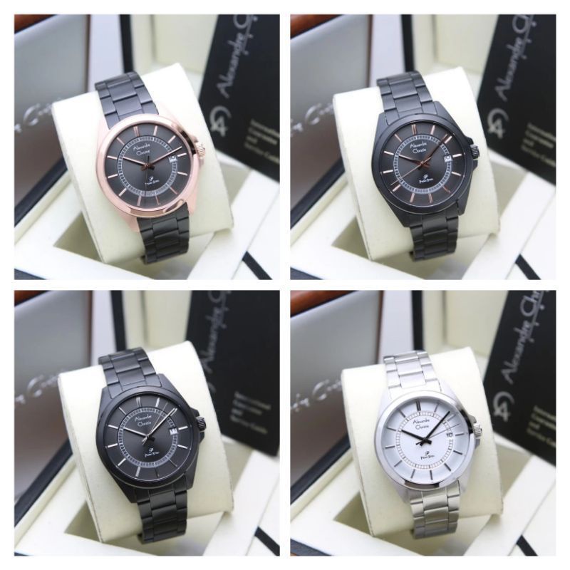 Jam Tangan Pria Alexandre Christie Ac 1033/ Ac1033 rantai original niii