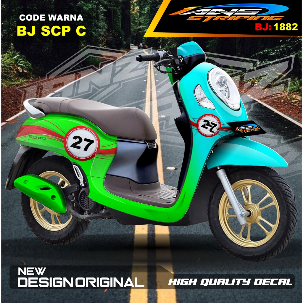 DECAL STIKER FULL BODY SCOOPY / STICKER ALL NEW SCOOPY / STIKER FULL BODY SCOOPY TERMURAH / STIKER MOTOR SCOOPY / STIKER MOTOR