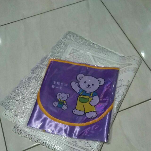 Celemek Anti Air | Apron Celemek Masak Satin Anti Air Waterproof Anti Minyak Anak Murah