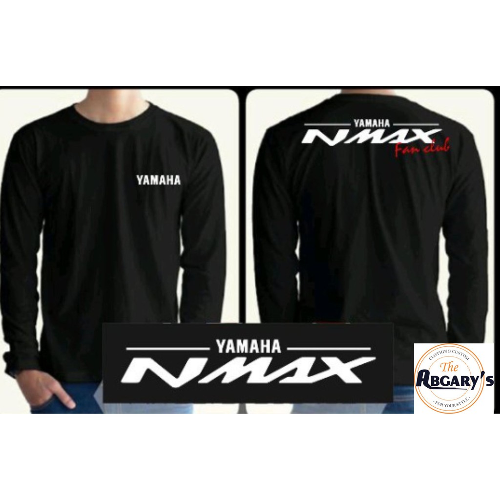KAOS LENGAN PANJANG TULISAN MOTOR NMAX FANS CLUB KOMUNITAS MOTOR YAMAHA
