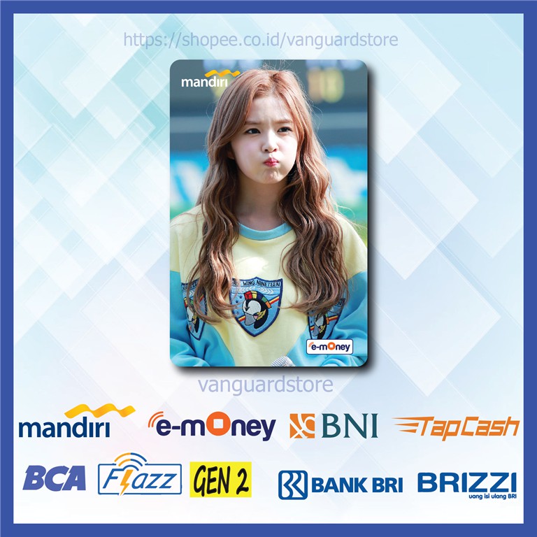 KARTU E MONEY E TOLL IRENE RED VELVET KPOP 16 EMONEY MANDIRI FLAZZ BCA BNI TAPCASH BRIZZI BRI-1 SISI