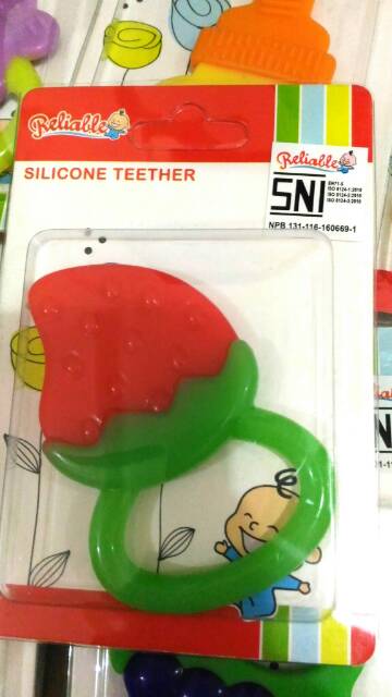 Silicon Teether / Gigitan Bayi Reliable BPA Free