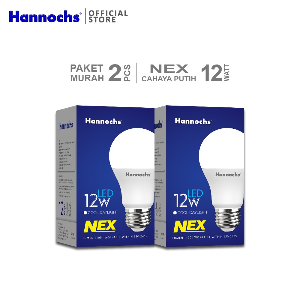 Jual Hannochs Lampu Led Nex Watt Cdl Pcs Putih Paket Murah Indonesia Shopee Indonesia