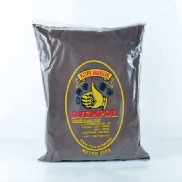 

Kopi Bubuk Djempol 200gr khas Pontianak Kalimantan Barat