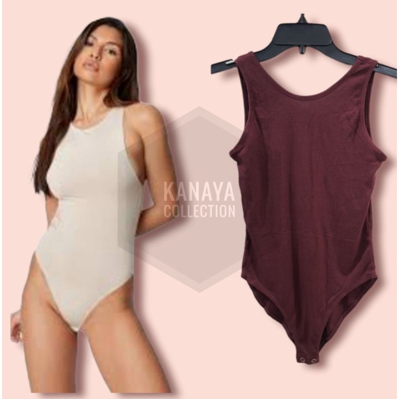 Bodysuit Velvet Tengtop Forever 21 / Velvet Rib Tank Bodysuit