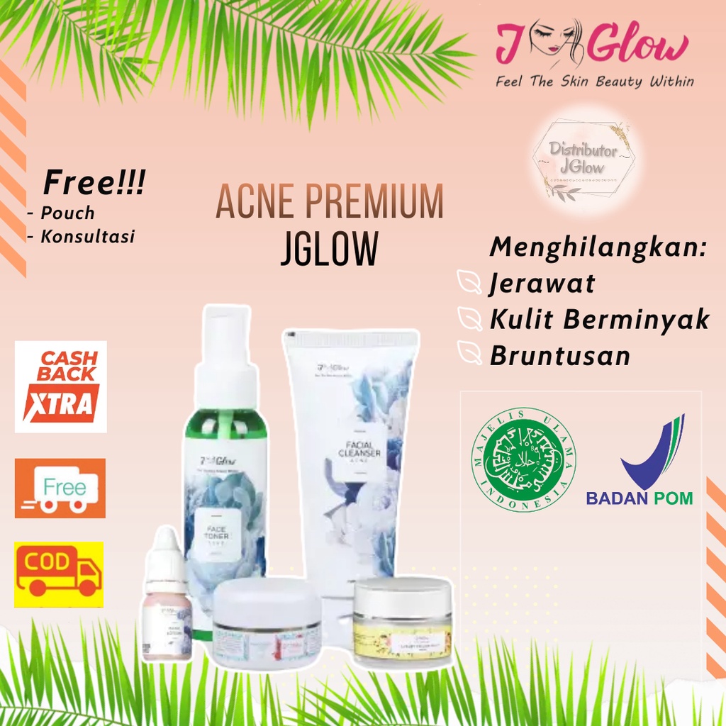 jglow j glow skincare bpom perawatan kecantikan wajah cream pemutih korea cream jerawat  pria wanita