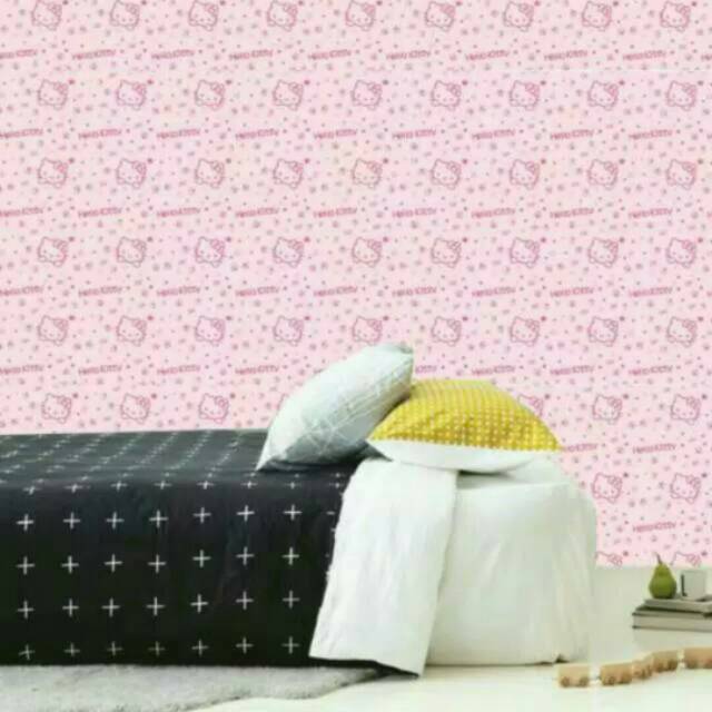 Wallpaper sticker Hello Kitty Kepala 10 Meter