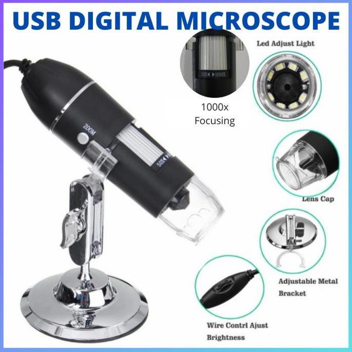 

Office & Stationery | Alat Tulis | Microscope Mikroskop Usb Digital Zoom Magnifer Monokuler Kamera | Best Seller