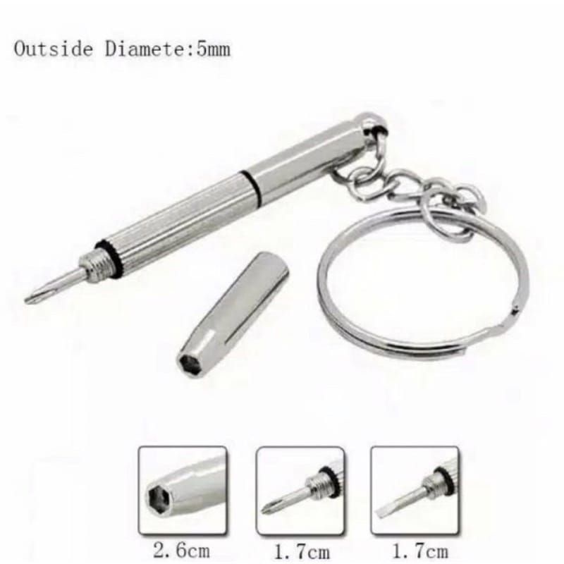 Obeng kecil serbaguna Obeng 3 in 1 Obeng kacamata / Obeng Handphone / Obeng jam tangan