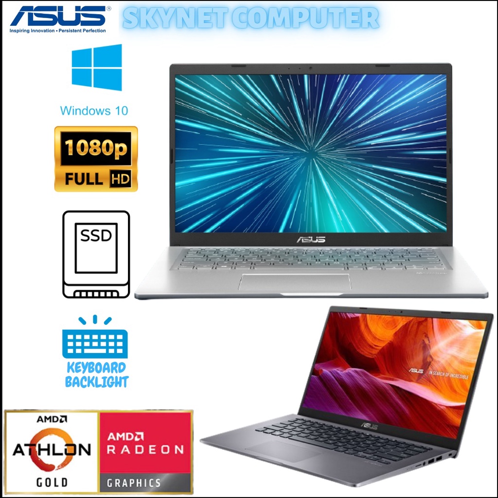 ASUS M415DAO AMD ATHLON GOLD 3150U RAM8GB SSD512GB 14FHD WINDOWS 10 &amp; OFFICE ORIGINAL