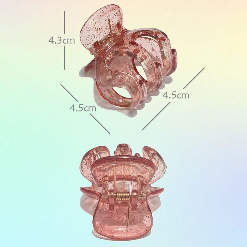 Jedai Rambut  Acrylic Cakar 3 Jepit Aksesoris Rambut Ukuran 5cm