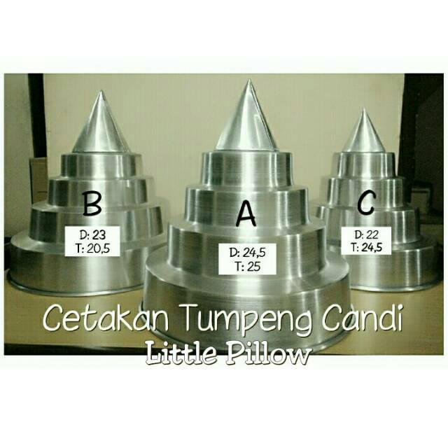 (CANDI) Cetakan TUMPENG CANDI bahan Aluminium Berkualitas