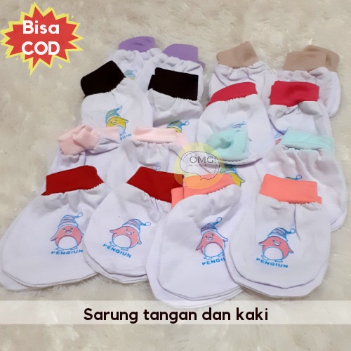 Sarung Tangan dan Kaos Kaki Bayi 1 Set Random