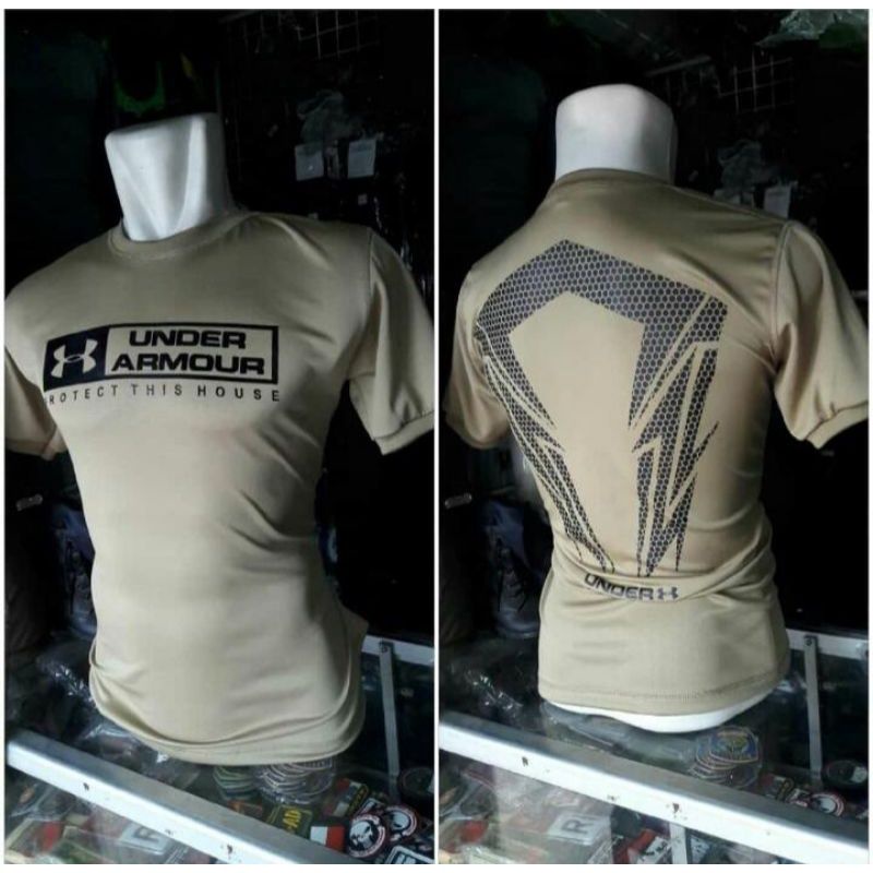 kaos dryfit kaos oblong jersey dryfit sablon underamor lengan pendek