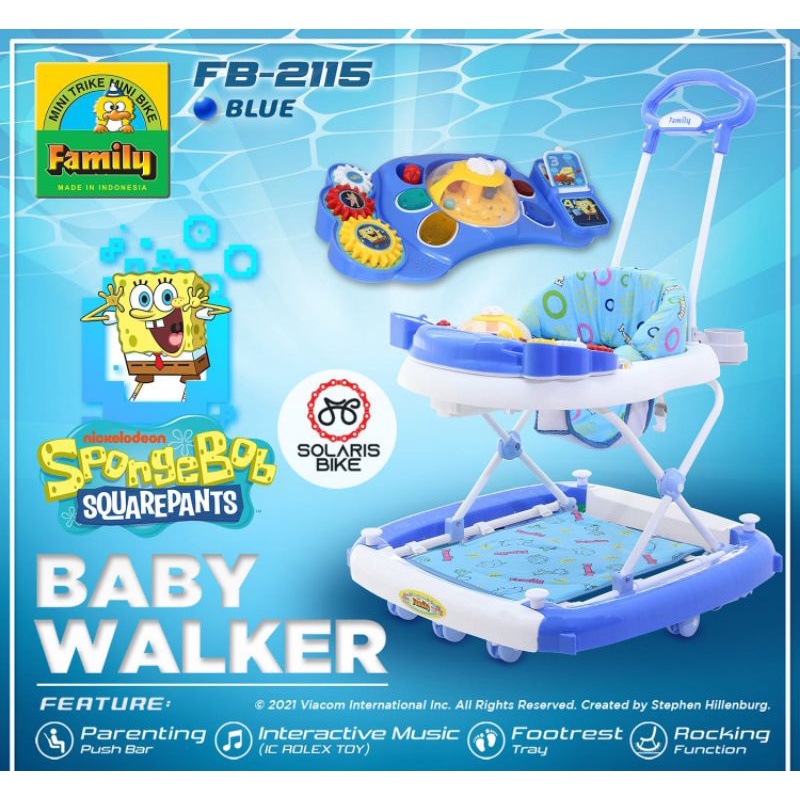 Baby Walker Family Alat Jalan Bayi 3 IN 1 FB2115 FB2121 FB82606