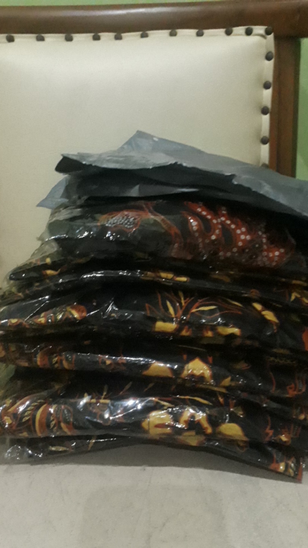 New Kemejapria Lengan Panjang || Motif Burung Kembar M L Xl Dewasa 11.11