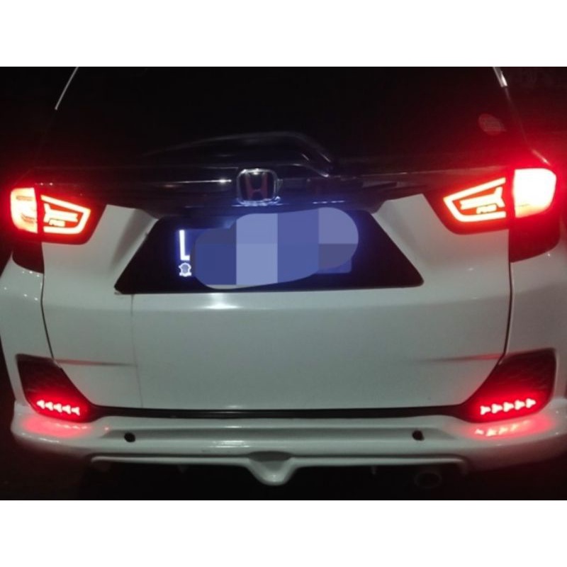 rear lampu reflektor bumper belakang honda mobilio / HONDA all new BRV BR-V semua tahun dan tipe lampu plasma cob 2014 2015 2016 2017 2018 2019 2020 2021 2022 crv gen3