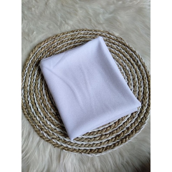 PASMINA / Pashmina sabyan || pasmina Diamond Italiano 170x75cm PART 2/hijab-Putih