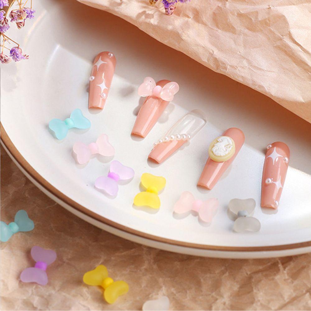 Mxbeauty 3D Dekorasi Nail Art Glitter Beruang Berlian Imitasi Bunga Beads Aurora Kristal Manicure Aksesoris