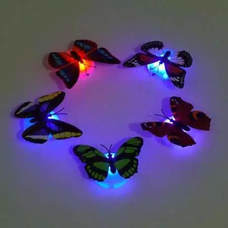 LED Kupu Kupu / Lampu Kupu Led Berubah 7 Warna / LED Butterfly/ LED Dekorasi