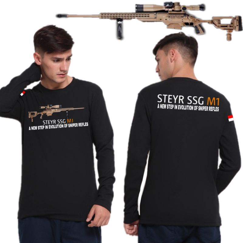 Kaos STEYR SSG M1 / Baju Kaos Sniper / Kaos Distro STEYR SSG M1