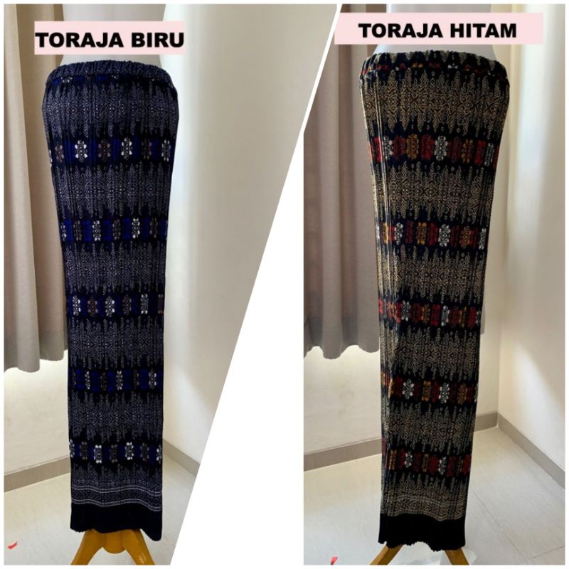 ROK PLISKET / ROK BATIK / rok plisket batik motif toraja