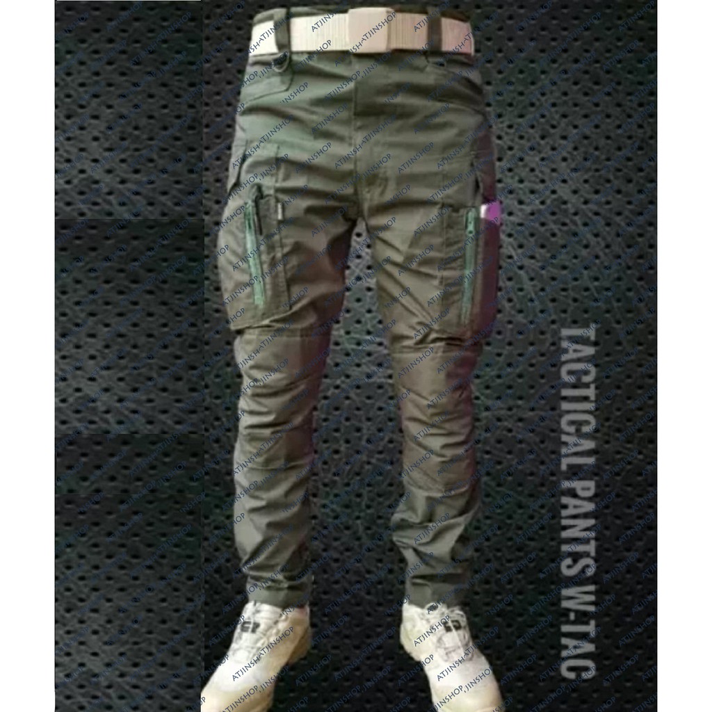 Atjin- Celana Panjang W-Tac Pria Kualitas ORI Tebal dan Anti Gesek (Tidak berbulu) [ SIZE 28-44]