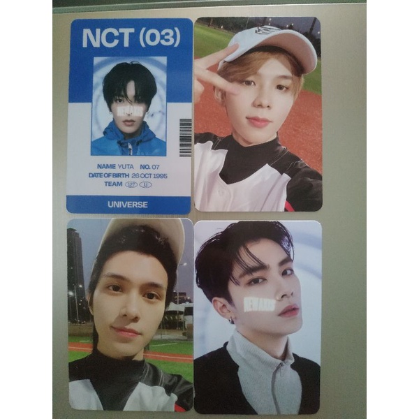 ID card MD Universe IDC PC selca Shotaro hendery baseball Xiaojun Yuta NCT photocard