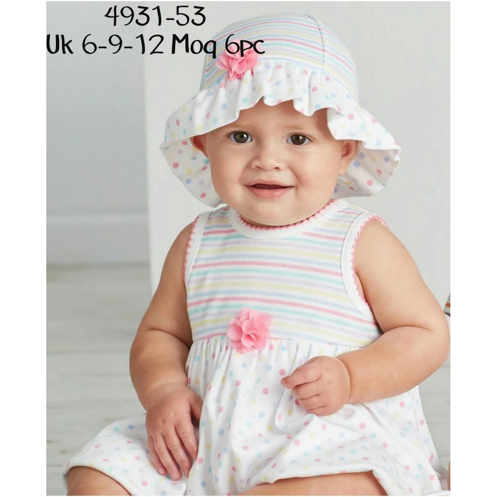 dress+topi carterlove 6-18 bulan/perlengkapan bayi