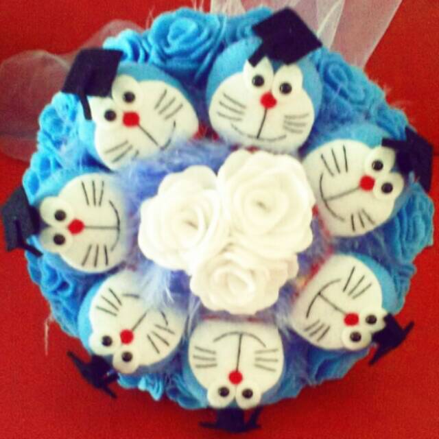 Buket Boneka Doraemon