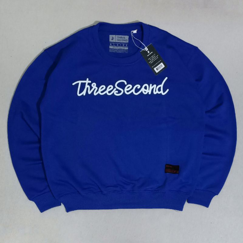 SWEATER 3SECOND WANITA LENGAN PANJANG TANPA HOODIE JAKET DISTRO BASIC ORIGINAL CREWNECK CEWEK