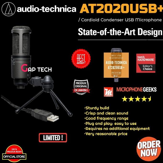 Audio Technica AT2020USB+ / AT2020USB Plus / AT2020 USB+ Microphone .