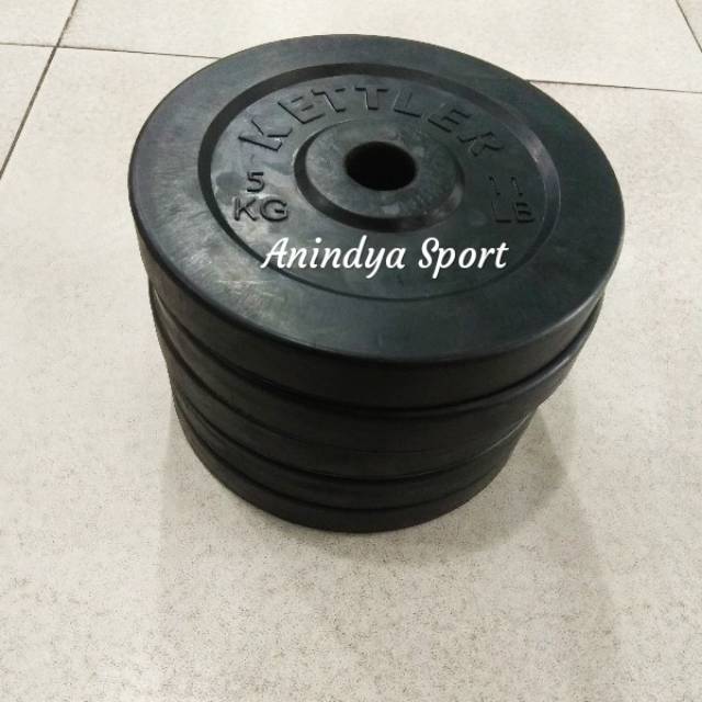 Kettler Rubber Plate 5kg - Piringan Dumbell /Barbell