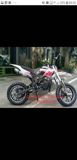 MOTOR MEDIUM TRAIL MT 2 WATER PRINTING 50CC MESIN 2 TAK~MOTOR MINI-MOTOR CROSS-MAINAN MOTOR ANAK