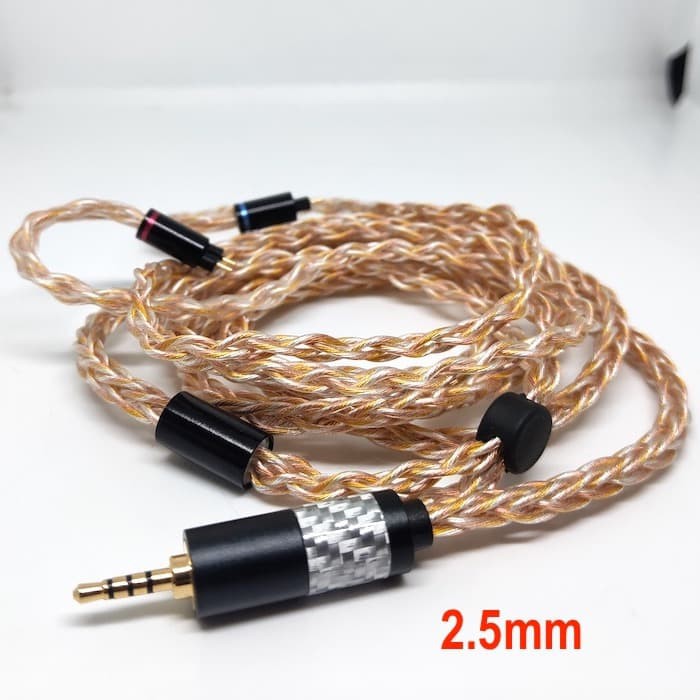 Unik Struktur Hybrid High End 2 Pin Cable 3.5mm 4.4mm Balanced 2.5mm