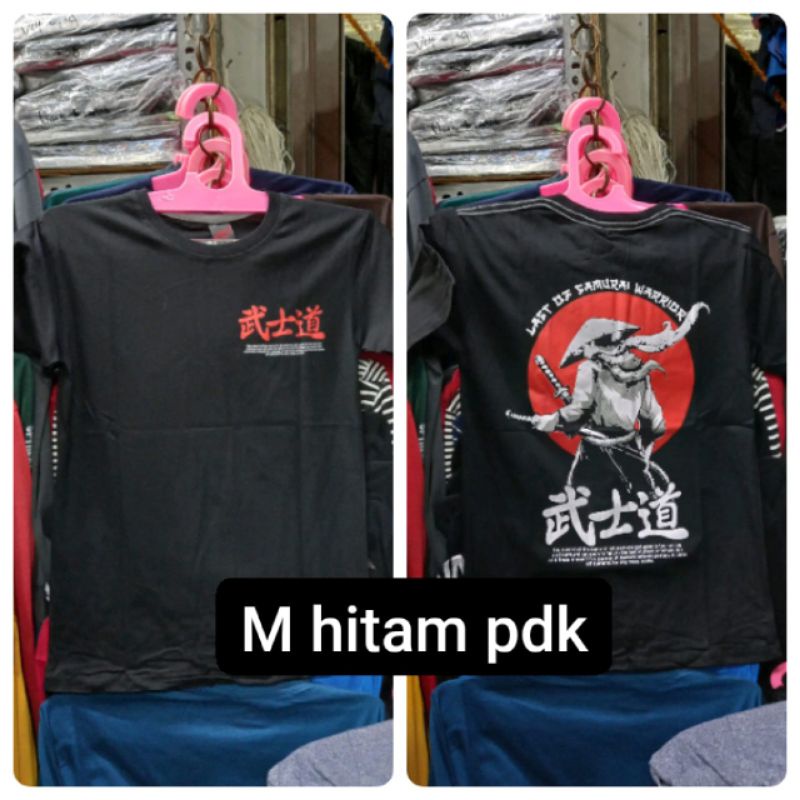 Kaos anak tanggung samurai topi terbaru hitam murah