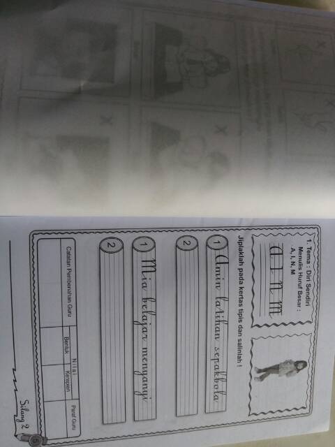 Buku Belajar Menulis Cepat Halus Latin Tegak Bersambung Shopee Indonesia