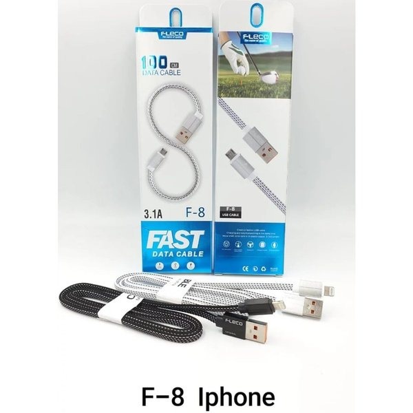 Kabel Data Fleco F-8 iPone Lightning Kabel Charger Fleco iPone 3.1A
