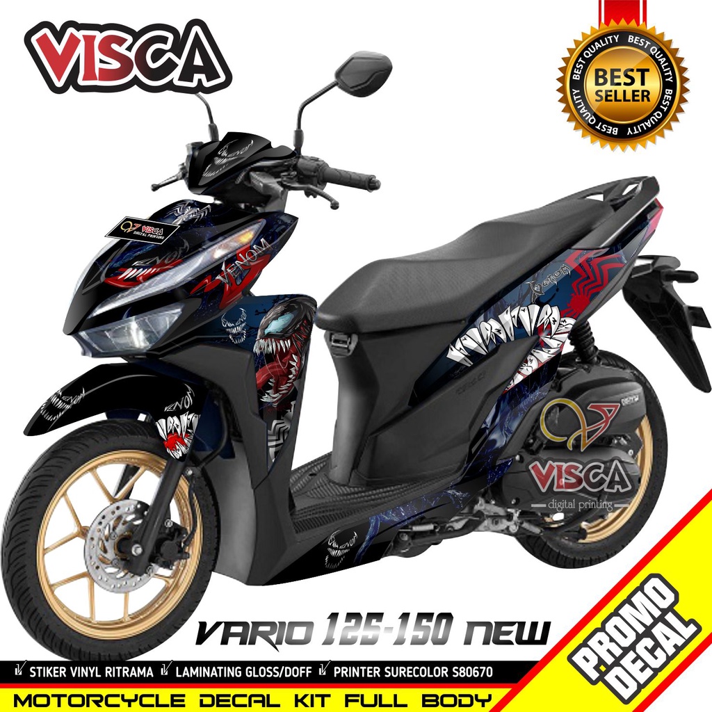 Decal Vario 125 150 New 2018 - 2020 Full Body Stiker Vario 125 150 New 2018 - 2020 Keren Striping Va
