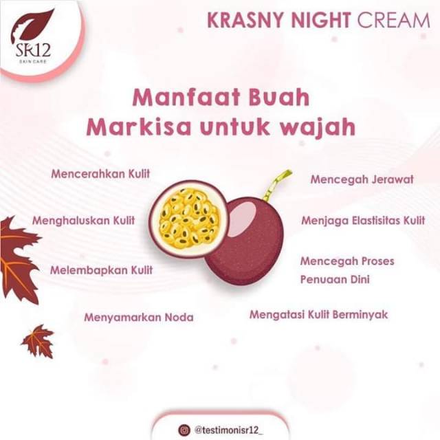 KRIM JERAWAT &amp; FLEK HITAM BPOM / KRASNY DAY &amp; NIGHT CREAM SR12 / KULIT KERING / MENCEGAH PENUAAN DINI / MELEMBABKAN