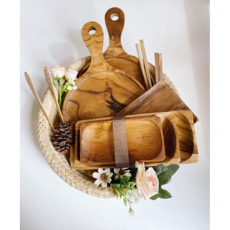 

Hampers | Gift | Kado | Souvenir - Cutleries Kayu Jati Set 5