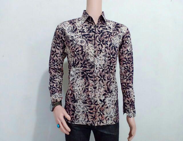Bswart Batik Hrb026 Kenongo Hem Pendek Padi Pekalongan M L Xl Batik Pria Murah Modern Grosir