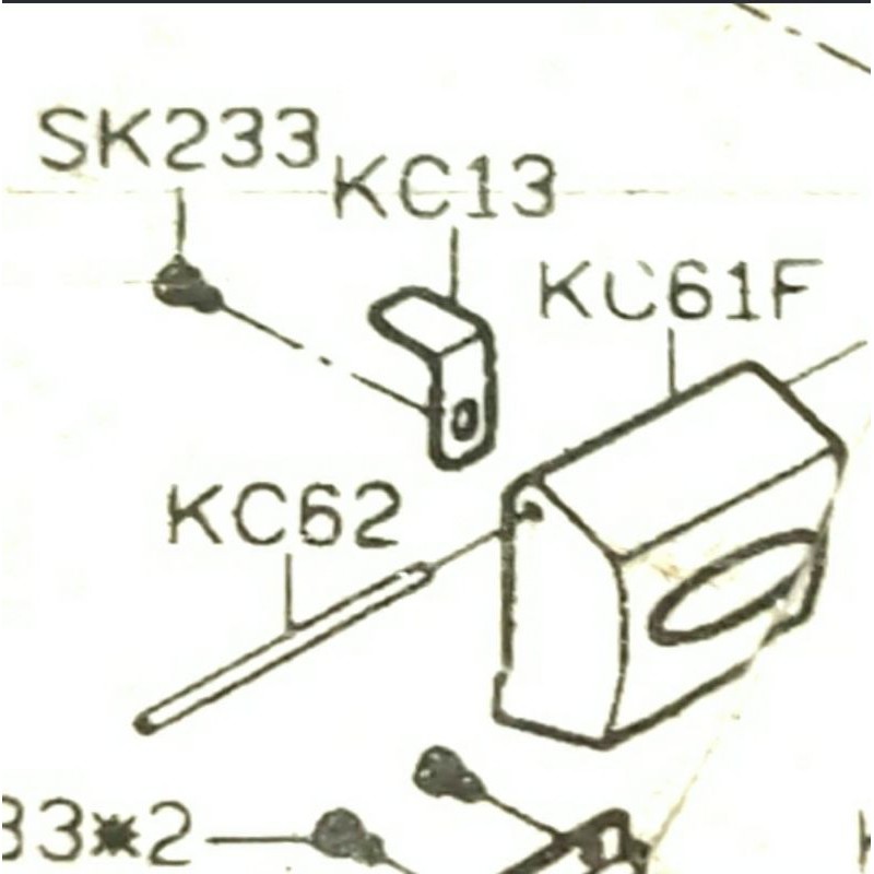 KC13 Plat Tutup Muka - Mesin Obras F700