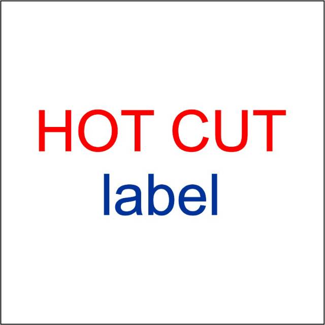 

Hot cut Label baju dan Tambah Warna