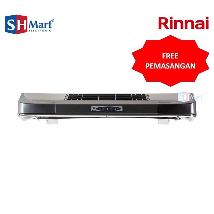 COOKER HOOD RINNAI WITH ION SLIM 90 CM RH-90ERI (MEDAN FREE INSTALL)